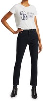 Thumbnail for your product : Mother The Dazzler Uneven Waist Mid-Rise Crop Straight-Leg Jeans