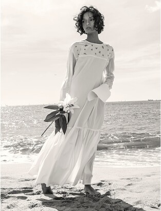 wolf and badger white dress