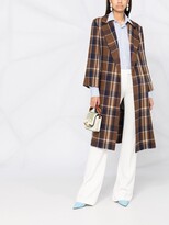 Thumbnail for your product : Etro Checked Mid-Length Wool Coat