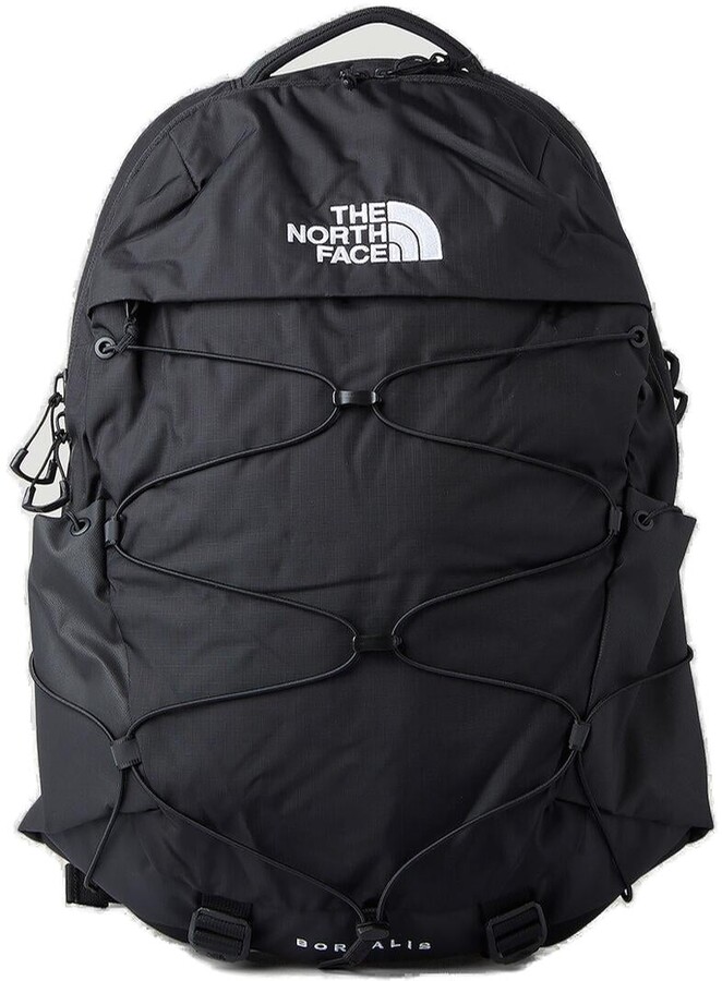 black north face school backpack