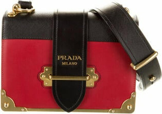 Prada City Calf & Saffiano Cahier Shoulder Bag - ShopStyle