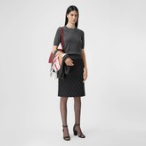 Thumbnail for your product : Burberry Short-seeve Cashmere Top