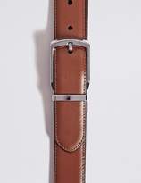 Thumbnail for your product : M&S CollectionMarks and Spencer Leather Rectangular Buckle Reversible Belt