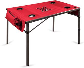 Picnic Time Red Miami Redhawks Travel Table