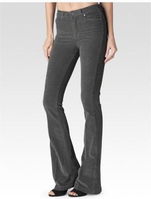 Paige High Rise Bell Canyon - Granite Grey Corduroy