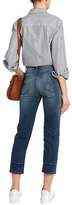 Thumbnail for your product : Mother Cropped High-rise Slim-leg Jeans