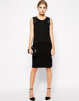 Thumbnail for your product : B.young Raja Sleeveless Dress With Faux Leather Trim