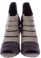 Thumbnail for your product : Rebecca Minkoff Suede Peep-Toe Ankle Boots