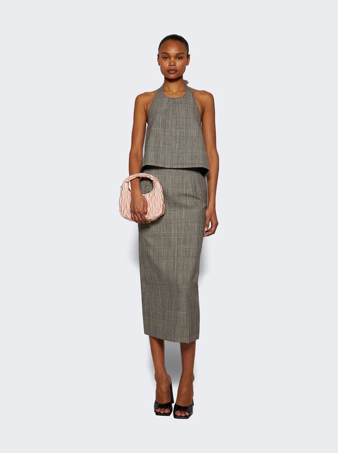 Wardrobe NYC Contour Midi Skirt Prince Of Wales