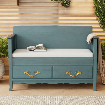 Entryway Bench with Removable Cushion
