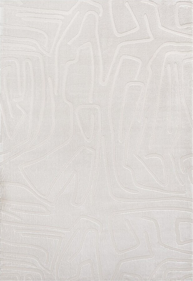 Jonathan Y Designs Alcina Modern Scandinavian Graphic Lines High-Low Area Rug