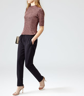 Thumbnail for your product : Reiss Sparkle HIGH-NECK METALLIC TOP