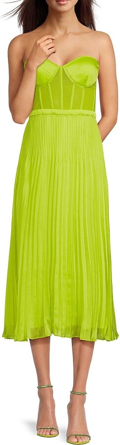 SALE!【BCBG MAXAZRIA】Accordion Pleat Midi Cocktail Dress BCBGMAXAZRIA Accordion Pleat Midi Cocktail Dress on SALE