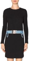 Thumbnail for your product : Christian Dior Leather-Trimmed Denim Belt
