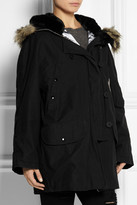 Thumbnail for your product : McQ Faux fur-trimmed cotton-twill parka