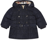 Thumbnail for your product : Burberry Belted padded jacket 12months- 3years
