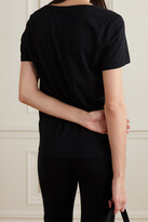 Thumbnail for your product : Ninety Percent Marissa Organic Cotton-jersey T-shirt - Black
