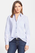 Thumbnail for your product : Equipment 'Reese' Stripe Colorblock Silk Shirt