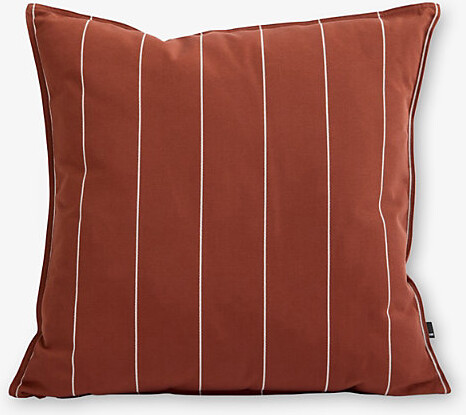 Hay Terracotta Narrow Stripe Terrazza Striped Woven Cushion