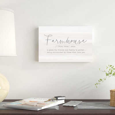 Laurel Foundry Modern Farmhouse Farmhouse Welcome Home - Wrapped Canvas Textual Art Print