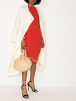 Thumbnail for your product : Victoria Beckham Short Sleeve Fitted Midi Dress
