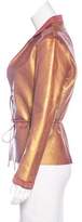 Thumbnail for your product : Henry Beguelin Leather Iridescent Jacket