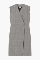 Thumbnail for your product : Vetements Frayed Prince Of Wales Checked Wool Vest