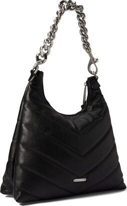 Rebecca Minkoff Edie Maxi Hobo (Black) Handbags