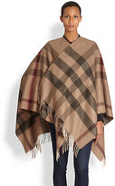 Thumbnail for your product : Burberry Wool Check Cape