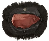 Thumbnail for your product : Stella McCartney 'Mini Falabella - Shaggy Deer' Embroidered Faux Leather Crossbody Bag - Black