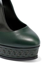 Thumbnail for your product : Casadei Leather Platform Pumps