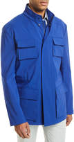 Thumbnail for your product : Kiton Safari Four-Pocket Coat, Blue