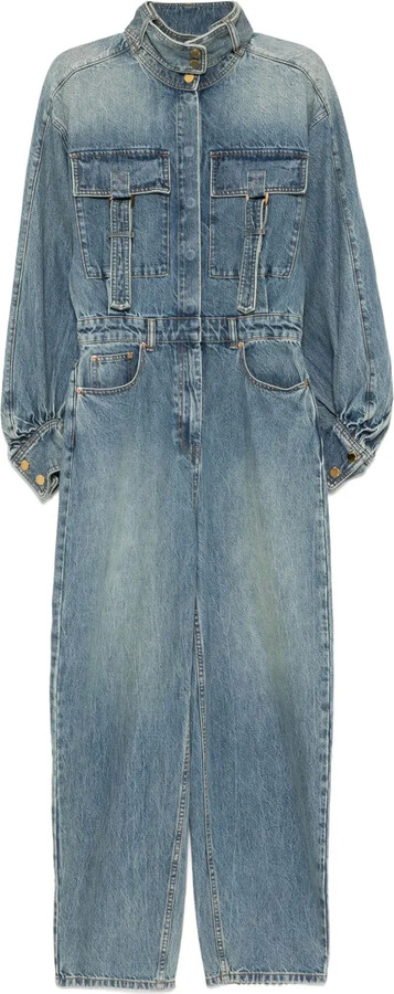 Zimmermann Illustration Denim Jumpsuit