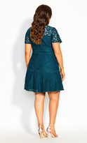 Thumbnail for your product : City Chic Lace Ravish Dress - jade