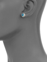 Thumbnail for your product : John Hardy Bedeg Swiss Blue Topaz & Sterling Silver Stud Earrings