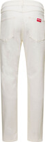 Thumbnail for your product : Kenzo White 5-pocket Slim Jeans With Logo Patch In Stretch Cotton Denim Man