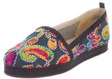 Thumbnail for your product : Stuart Weitzman Embroidered Round Toe Sneakers