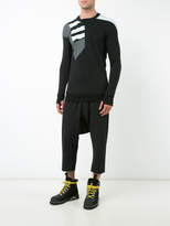 Thumbnail for your product : 11 By Boris Bidjan Saberi patch panelled long sleeve top
