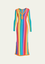 Thumbnail for your product : Alexis Solei Multicolor Textured Maxi Dress
