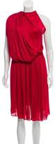 Thumbnail for your product : Maison Rabih Kayrouz Silk Midi Dress pink Silk Midi Dress