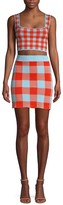 Thumbnail for your product : STAUD Sonoma Check Cotton Mini Skirt