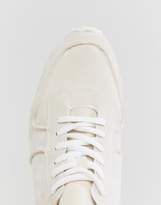 Thumbnail for your product : ASOS Retro Sneakers In Relaxed Off White Faux Suede