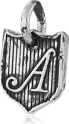 Pyrrha Letter "A" Sterling Silver Petite Initial Shield Charm
