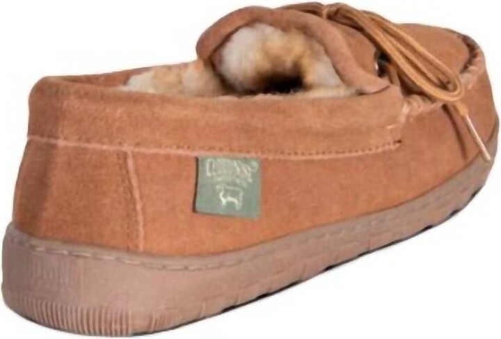 Cloud Nine Women Leather Moccasin In Chestnut