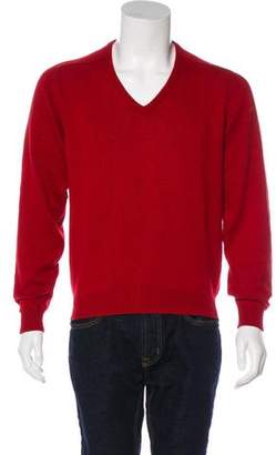 Malo Woven V-Neck Sweater