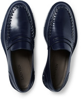 Thumbnail for your product : Lanvin Metal-Embellished Leather Penny Loafers