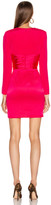 Thumbnail for your product : HANEY Lilly Draped Ruffle Dress in Hot Pink | FWRD