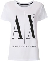Thumbnail for your product : Armani Exchange logo print T-shirt