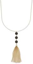 Thumbnail for your product : INC International Concepts Two-Tone Triple-Ball and Chain Tassel Pendant Necklace, Created for Macy's