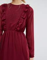 Thumbnail for your product : Vero Moda Ruffle Front Embroidered Dress
